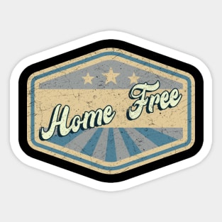 vintage Home Free Sticker